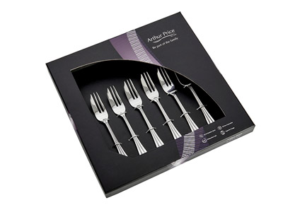 tarta fork set Arthur Price Royal Pearl